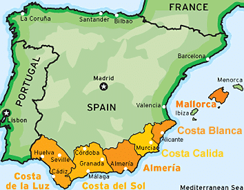  Malaga Spain Map
